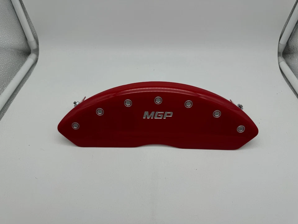 *15213* MGP CALIPER COVERS 2010 TO 2016 AUDI S4 RED PREVIOUS INSTALLED - Image 3 of 4