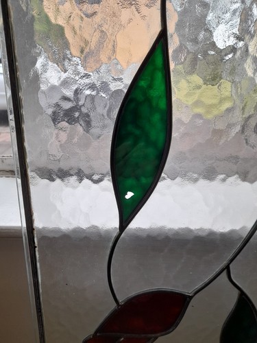 Leadlight - Five Edwardian-style glass panels. Romantic, simple and sweet. - Picture 12 of 24