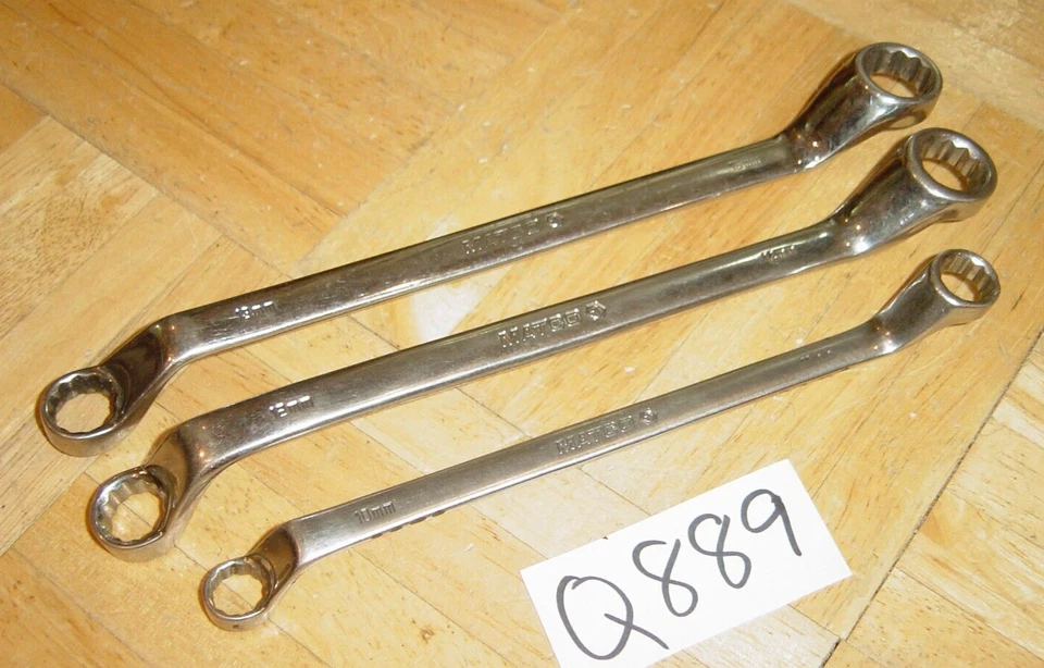 HERRAMIENTAS MATCO 3 PIEZAS MÉTRICAS PROFUNDAS OFF-SET LLAVES DE EXTREMO DE CAJA 10-11, 12-14, 13-15 Foto 2 de 4