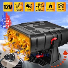 12V Plug into Cigarette Lighter Portable Car Heater Heating Cooling Fan Demister