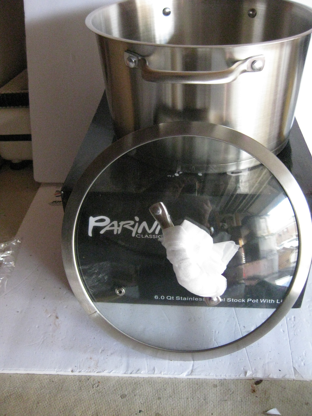 Parini 6 Quart Stainless Steel Stock Pot eBay