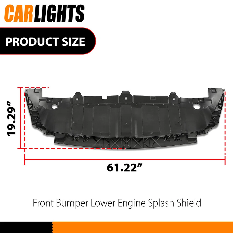 Fits 2014-2017 MERCEDES-BENZ GLA250 X156 Front Bumper Lower Engine Splash Shield - Изображение 3 из 4