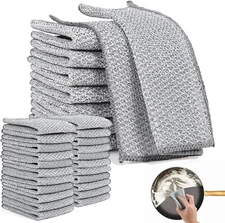 20 PCS Wire Dishcloth, Multipurpose Wire Dishwashing Rags, Kitchen Cleaning Dish