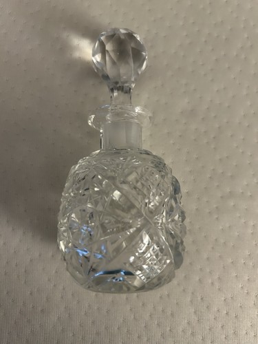 Vintage Cut Glass Perfume Bottle