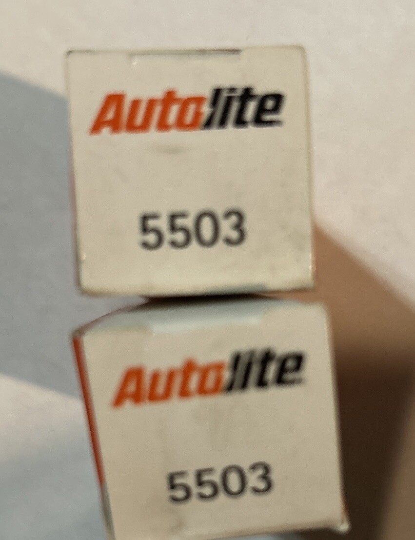 Lot Of 2 Autolite 5503 Spark Plug Single Plug Nascar Performance Copper Core NOS
