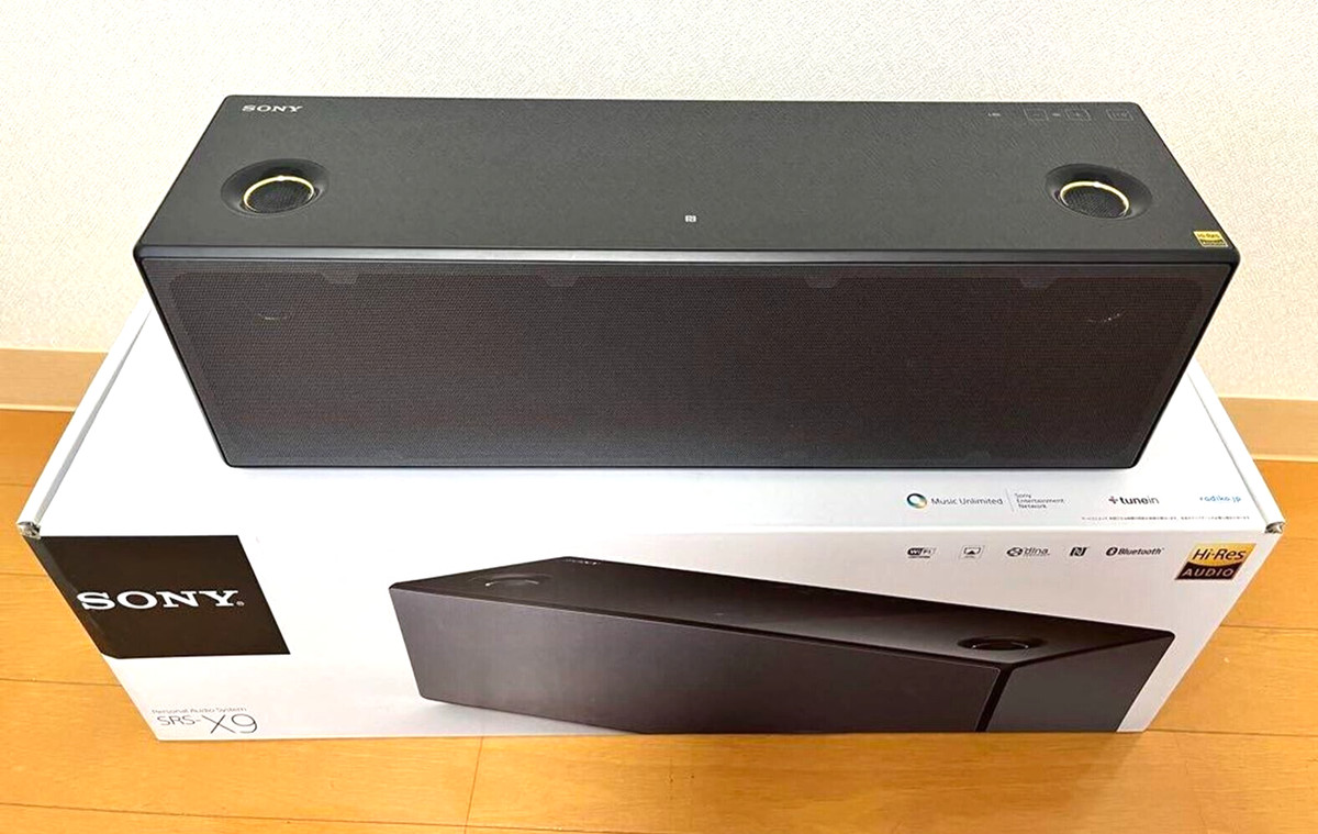 SONY SRS-X9 Hi-Res Audio High Resolution Speaker Bluetooth Wi-Fi