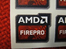 AMD FIREPRO Sticker Logo Decal for Gaming PC