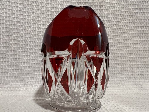 Vtg. Doyle & Co.?-Ruby Stain Glass -Triple Triangle Creamer - Picture 3 of 20