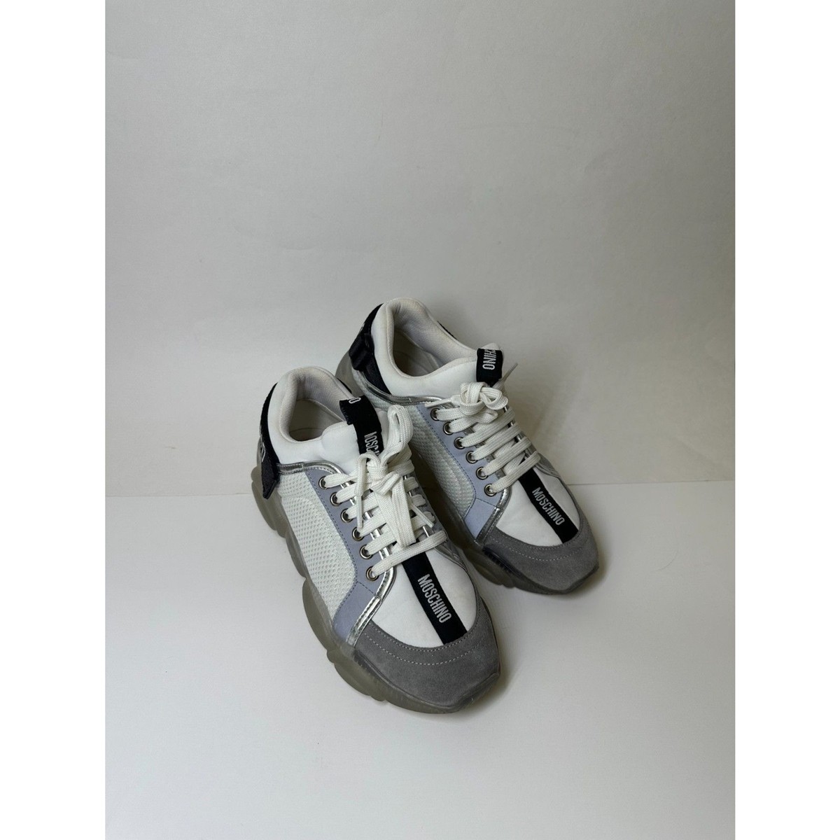 スニーカー Moschino Teddy Sneaker Teddy Bear leather sneakers in white - Moschino Kids | Mytheresa