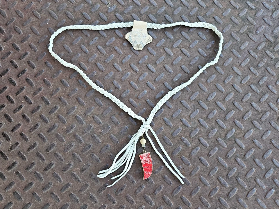 Elise. M Women Necklace Leather Braided Cord Ladies Fashion Necklace New - Image 2 of 4