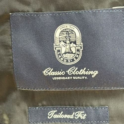 NWT Lands End Mens Tailored YearRounder Suit Jacket Size 40R Regular - Picture 7 of 12