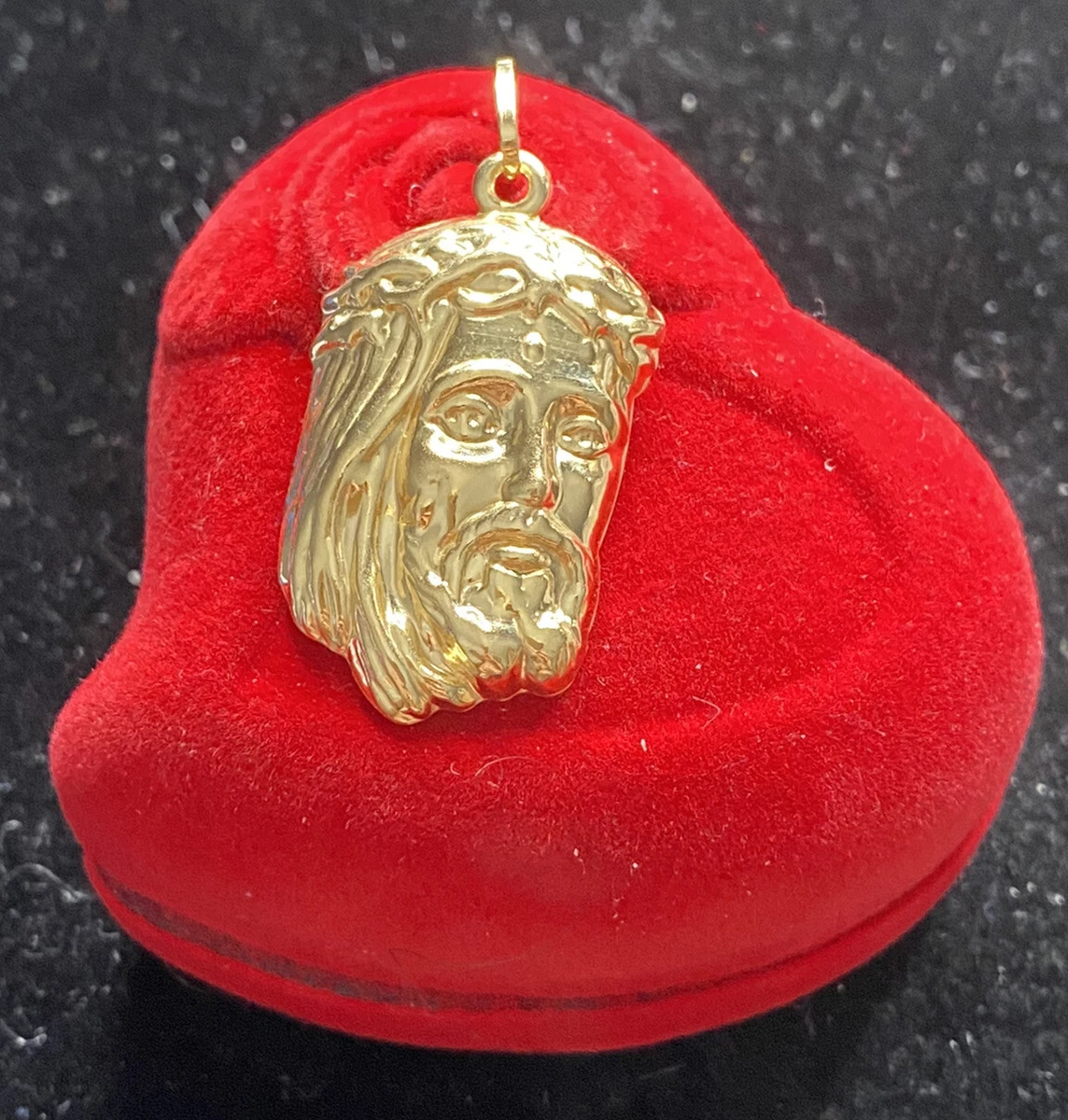 18k gold jesus face cheap pendant
