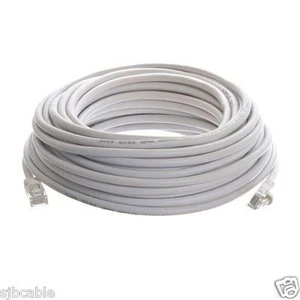 150 FT Cat5 cat5e RJ45 Ethernet LAN Câble réseau pour PC Routeur Internet Blanc