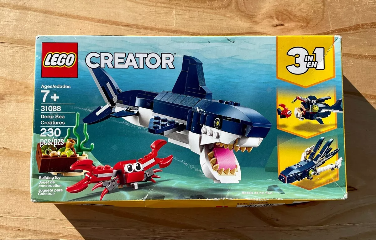 Lego creator 3in1 deep sea creatures 31088 building kit discount