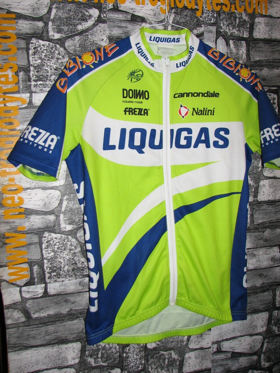 Vintage Cycling Jersey Maglia Ciclismo Bici pro team Liquigas