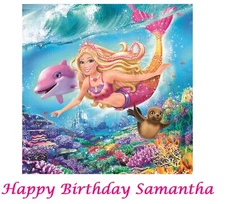 Barbie in the Mermaid Tales Edible Cake Topper Decoration