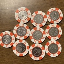  10  1  Lasy Luck las vegas nevada casino chip lot