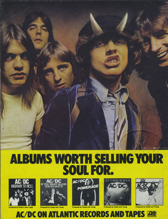 AC/DC 1979 Tour Program & Poster Tour Book | eBay