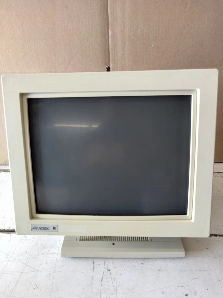 AMDEK AM-150 900311-10 12 INCH MONITOR WHITE FONT 1989 - Image 2 of 4