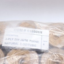  6-Pk 3-Ply Jute Twine 8oz 51850III