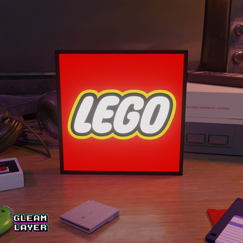 Lego LED Leuchtkasten Display Schild - Bild 1 von 6