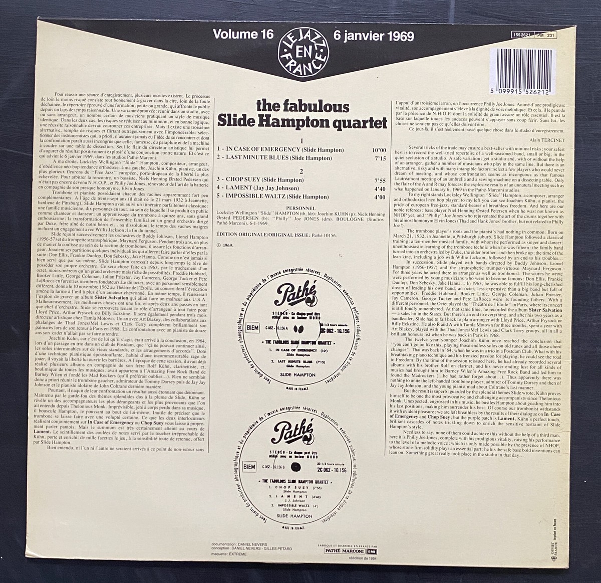 SLIDE HAMPTON THE FABULOUS SLIDE HAMPTON QUARTET LP 1984R NMint | eBay