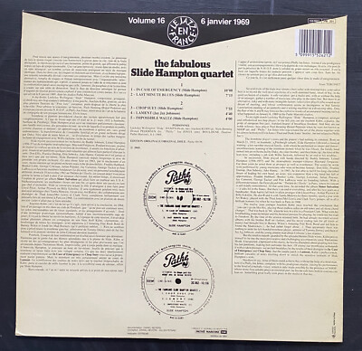 SLIDE HAMPTON THE FABULOUS SLIDE HAMPTON QUARTET LP 1984R NMint | eBay