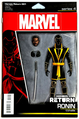HEROES RETURN #1 T'CHALLA RONIN CHRISTOPHER RONIN ACTION FIGURE VARIANT 2021 NM