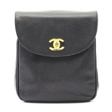 Chanel Caviar Skin Backpack Women Black One Size