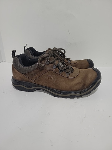 KEEN BROWN LEATHER CASUAL COMFORT WALKING MENS USA MADE MENS 10M SHOES