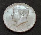 1964 Kennedy Half Dollar • 90% Silver • Circulated Example   X34