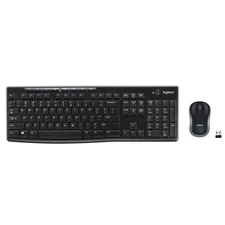 MK270 Wireless Keyboard and Mouse Combo for Windows 2.4 GHz 8 Multimedia Keys...