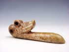 Old Nephrite Jade Stone Carved Dragon Head Blessing Ru-Yi #06112403 — photo 3