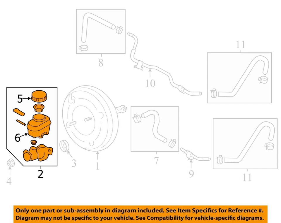 Главный цилиндр тормоза 2013-2016 Scion Fr-s кремовый F59KM - Изображение 3 из 4