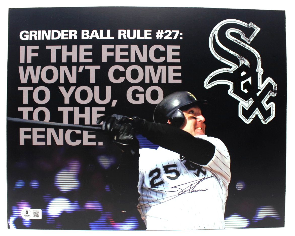 Jim Thome Autographed Signed Chicago White Sox Plaque 14x11 HOF w/Beckett BAS BV10356 