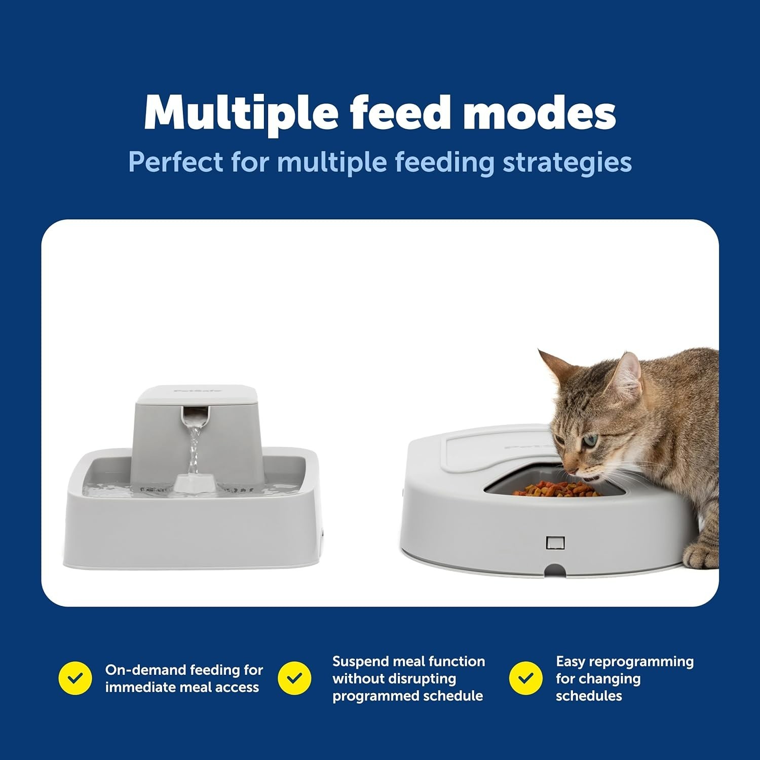 New PetSafe Automatic Pet Feeder 5 Meals 40 oz Capacity Plastic for Dry Food
