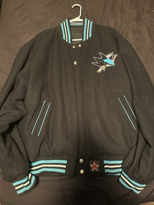 2XL Reversible San Jose Sharks Varsity Jacket.
