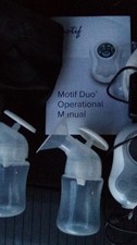 Motif Duo Double Electric Breast Pump White with Collection Bottles Kit Manual