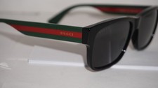 GUCCI New Sunglasses Black Green Red Grey GG0340S 001 56 17 150