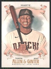 2021 Topps Allen & Ginter #58 Ketel Marte Arizona Diamondbacks TW1787