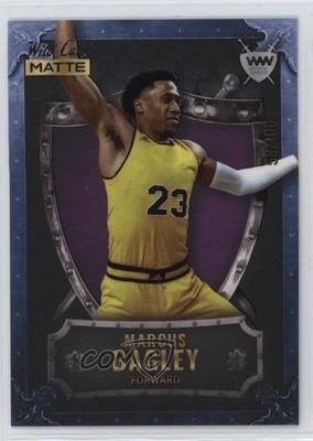 2022 Matte Draft Black - Cobalt Frame / Purple 58/100 Marcus Bagley Shield 14dq