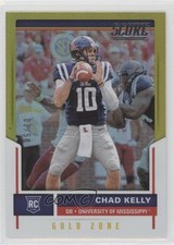2017 Score Rookies Gold Zone /50 Chad Kelly #411 Rookie RC