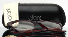 LAFONT Fantaisie 6080 Purple Womens Semi Cat Eye Eyeglasses 51-17-138 B:39