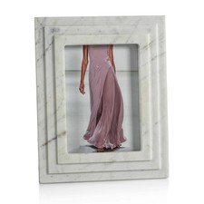 White Marble Photo or Picture Frames Clermont 5x7
