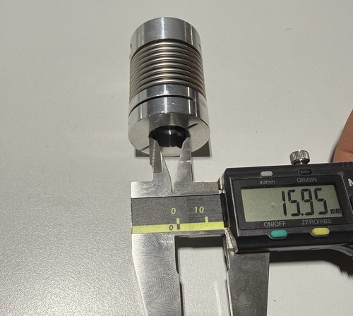Gerwah DKN 45 Metallbalgkupplung DKN 45/50 50mm L 32mm Durchmesser 10 mm / 16 mm Bohrung - Bild 6 von 7