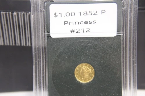 1852 Liberty Head Gold $1.00 Coin Ex Jewelry 90% Gold