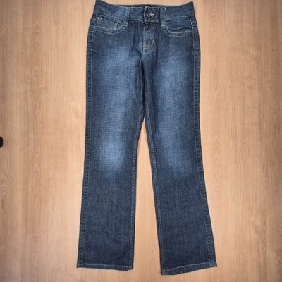 Calvin Klein Jeans Damen W28 US 6 36 Dark Wash Bootcut Flap Pockets Y2K Casual