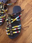 Aldo Multicolored Beaded Sandals - Size 36 or 6 - Flat Brown - Strappy — photo 2