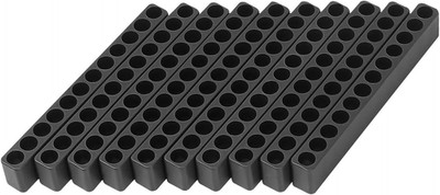 10pcs 12 Holes Hex Shank Screwdriver Bit Holder Plastic Screwdriver Head Storage