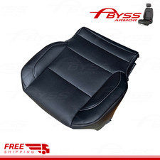 For 2014-2019 Tahoe Suburban Ltz Passenger Bottom Leather Seat Cover Black
